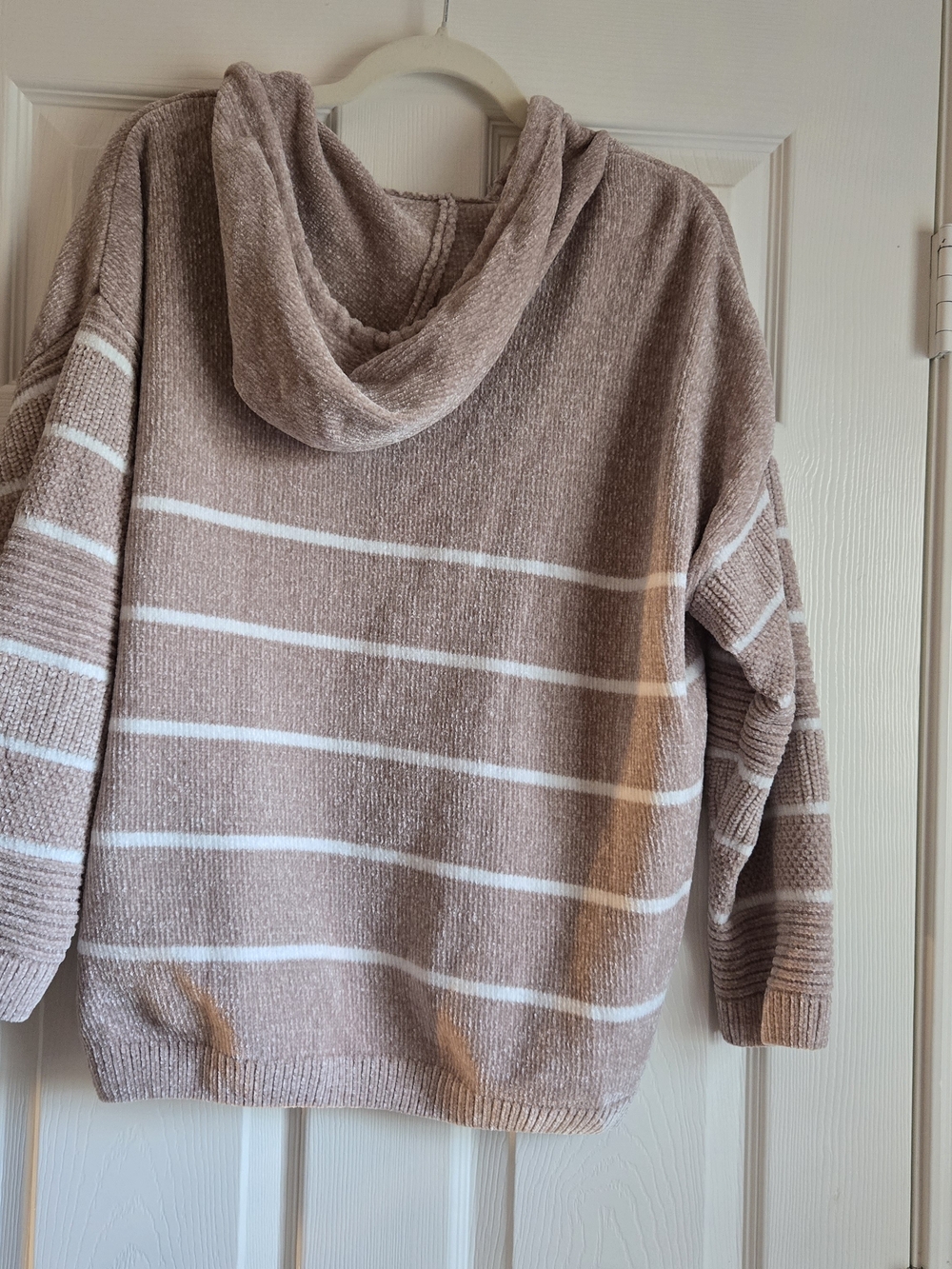Rachel Zoe Striped Hooded Knit Sweater - Picture 3 of 3